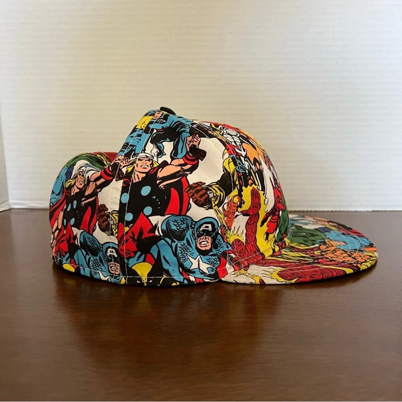 Marvel Comics Character Graphic Fitted Baseball Cap Hat Size small 2010 EUC - Picture 2 of 8